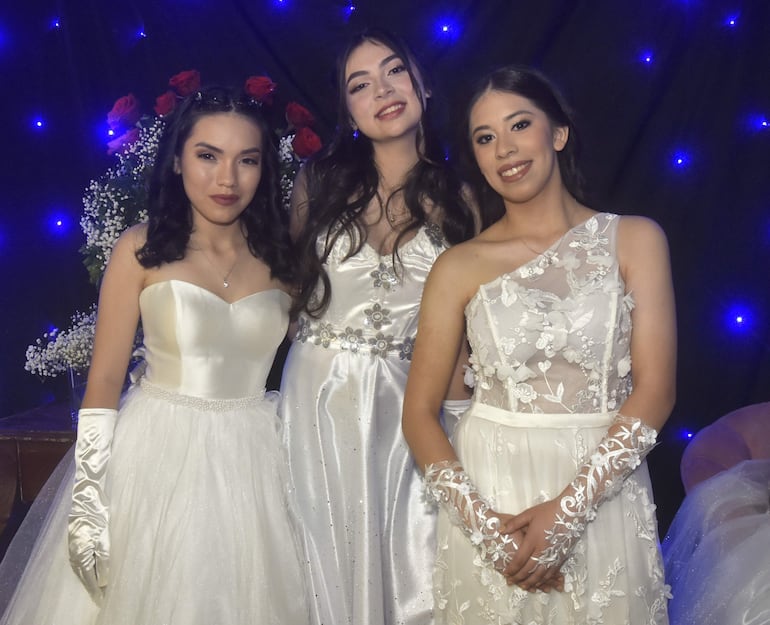 Samira Silva, Sofía López y Tamara Talavera.