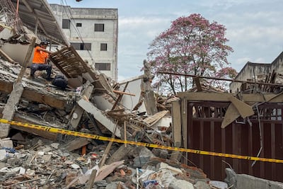 Fotografía que muestra una vivienda destruida en el barrio Cuarto de Legua.