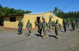 La FTC ya se encuentra instalándose en la Sub Área de Pacificación en Canindeyú. Se envió un gran contingente.