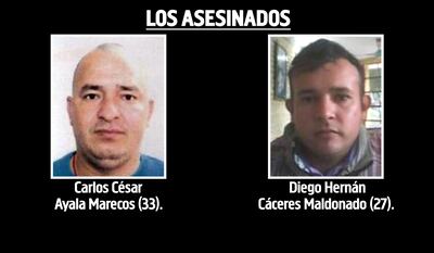 Carlos César Ayala Marecos y Diego Hernán Cáceres Maldonado, asesinados en General Aquino.