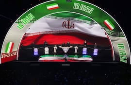 La aparición en el bolillero de Irán en el sorteo de la Copa del Mundo, Centro John F. Kennedy para las Artes Escénicas en Washington D. C., Estados Unidos.