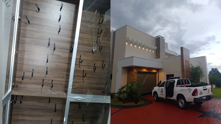 Investigan robo de armas de residencia de familia de reconocido empresario yerbatero de Itapúa