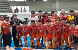 Selección de Santa Rosa del Aguaray, que conquistó el cetro C17 en Pedro Juan Caballero.