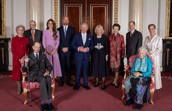 "El Rey y la Reina se unen a miembros de la Familia Real para recordar la vida de la reina Isabel II", se puede leer junto a esta postal en la cuenta de Instagram de la familia real británica. (Instagram/The Royal Family)
