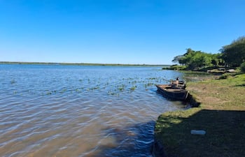Río Paraná afectados por algas en zona de Ayolas.