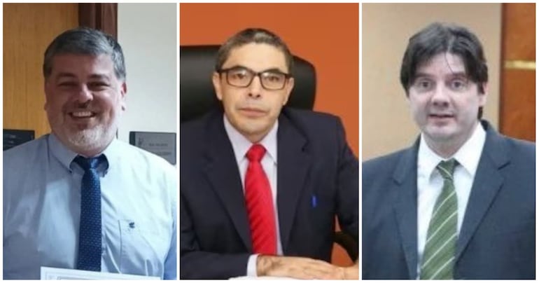 Los camaristas Mario Camilo Torres, Paublino Escobar y Jesús María Riera.