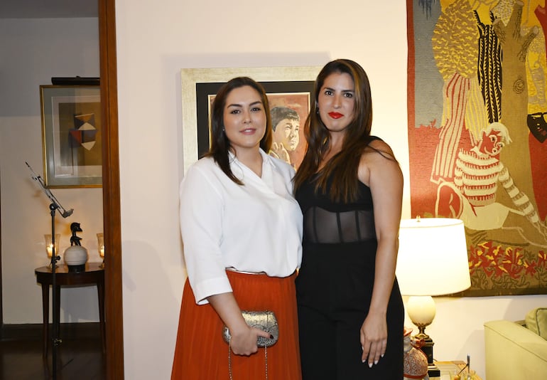 Marina Fadlala junto con Antonella Faraone.