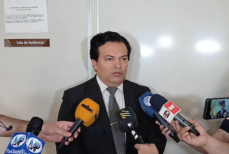 Fiscal Carlos Ramírez, parte del equipo que investiga el caso de Melania Montserrat En Caazapá.