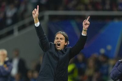 El italiano Simone Inzaghi, técnico del Inter de Milán.