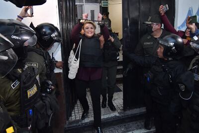 Jeanine Añez, expresidenta de Bolivia.