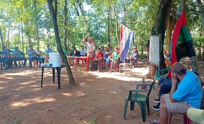 Los dirigentes campesinos realizaron un encuentro para decidir seguir la lucha por las tierras de Lusipar.