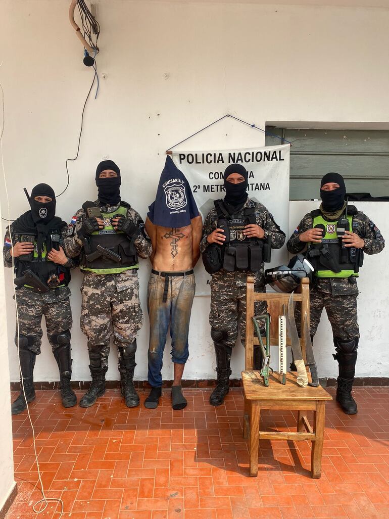 Detienen a un hombre con orden captura por tentativa de homicidio en el bañado Sur