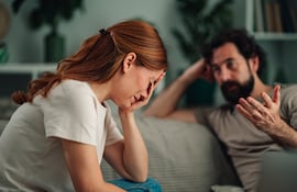 Concepto de conflictos de pareja.