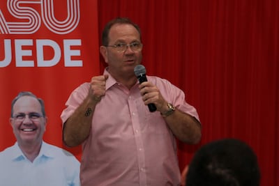 Camilo Pérez en la seccional N° 8 (Foto: Facebook Camilo Perez Intendente 2026
)