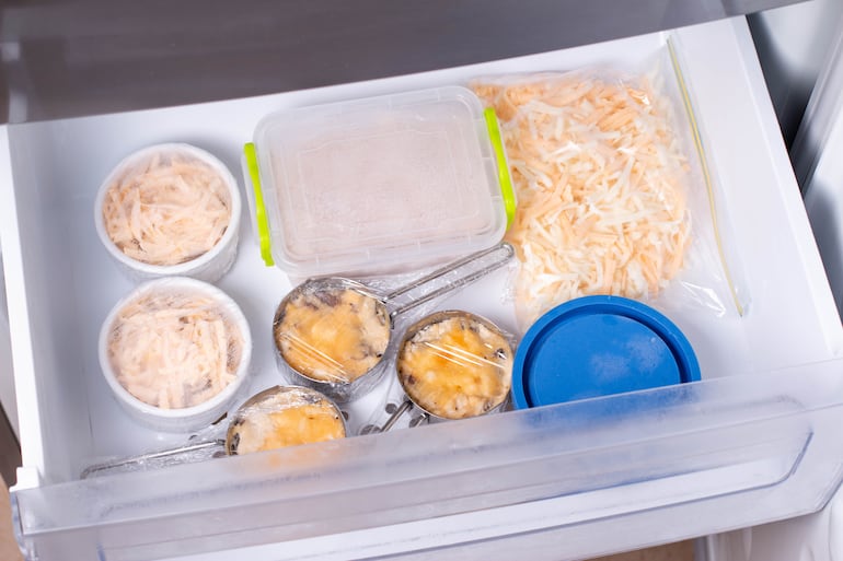 Queso y otros productos congelados.