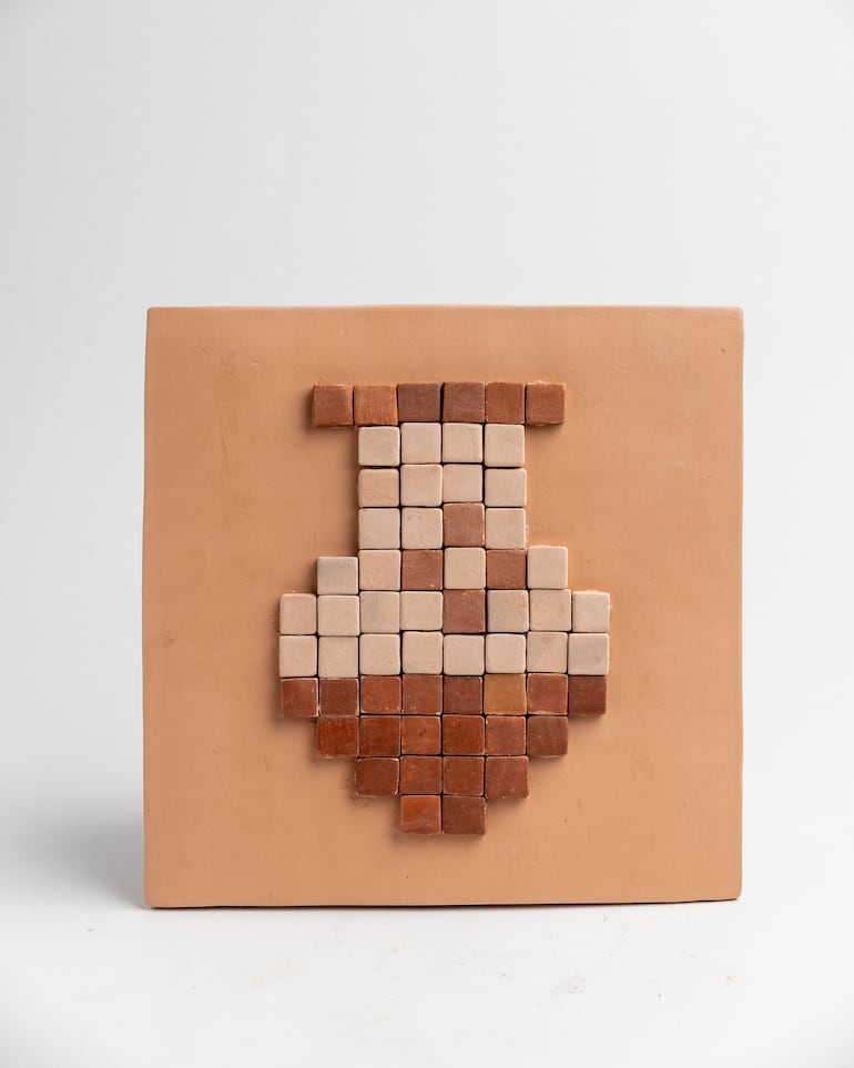 Piezas expuestas hoy en la muestra "VIva la IA - ¿Quién cuida el agua?".