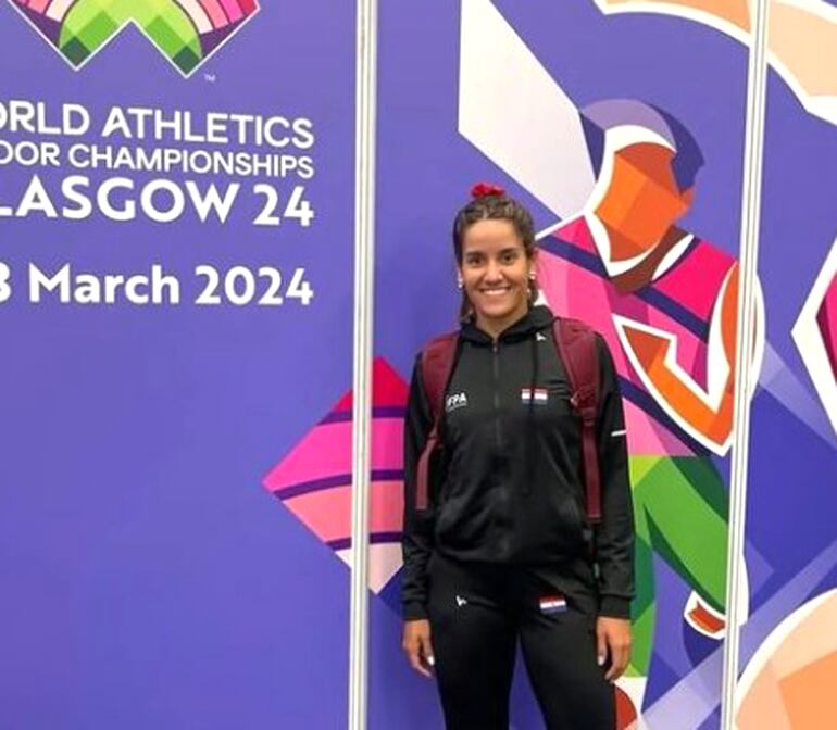 Macarena Giménez tuvo su paso por el Mundial Indoor en Escocia.