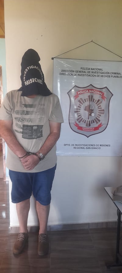 Edgar Enrique Silva, de 48 años, fue detenido por supuesto hecho de estafa en la ciudad de San Ignacio, Misiones.