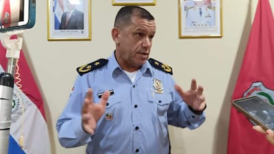 El director de la Policía Departamental de Paraguarí, comisario principal inspector Ricardo Orué Salinas.