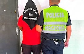 Luis Alberto Irala Fleitas, 23 años, involucrado en el supuesto hurto de compresor de aire.