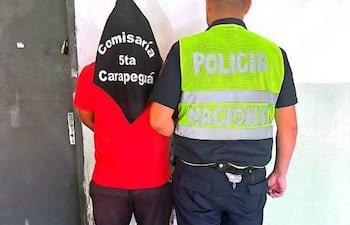 Luis Alberto Irala Fleitas, 23 años, involucrado en el supuesto hurto de compresor de aire.