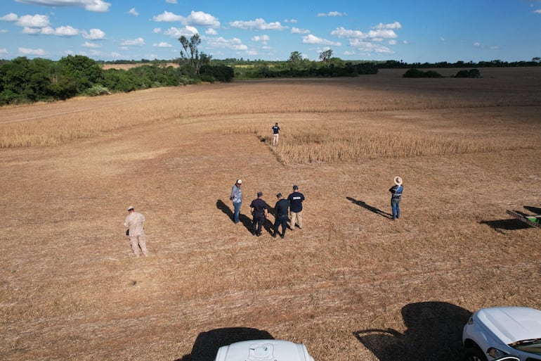 Lugar donde fue encontrado los restos óseos.