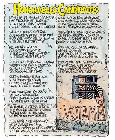 HONORABLES CANDIDATOS