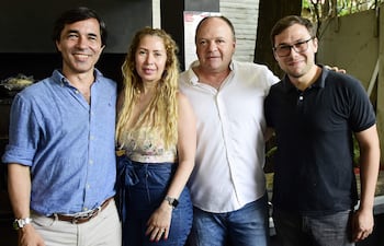 Fernando Banani, Zulma Jara, Cristian Valente y Ángel Camargo.