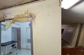 Uno de los sectores que urgía reparacción es el acceso al sector de quirófano.