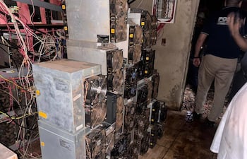 Equipos incautados en Amambay.