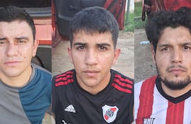 Sixto Mendoza Ortega, Esteban Sebastián Monges López y Marcos Antonio Goiris Cuenca, capturados por asalto en Ypané.