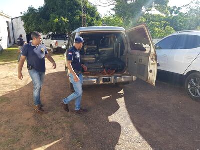 La carga estaba oculta en una camioneta.