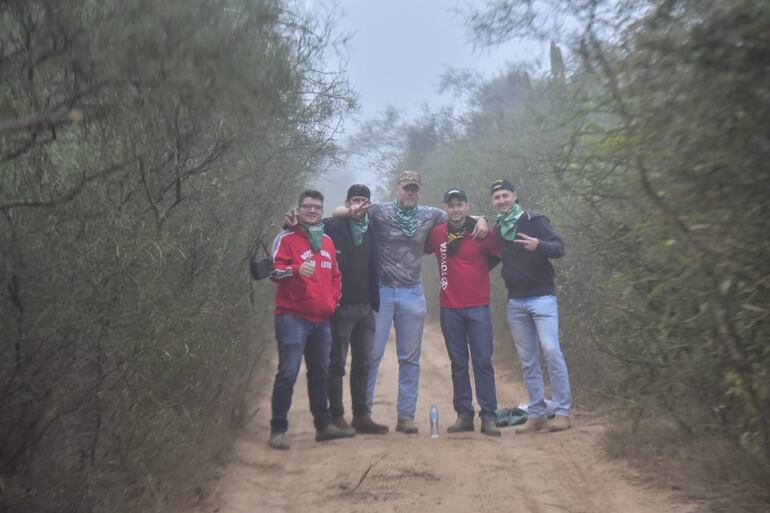Los aficionados en los tramos de la Etapa 1 del Rally del Chaco 2023 en Mariscal Estigarribia.