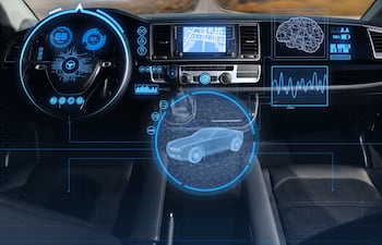 Autos tecnología luces seguridad IA inteligencia artificial