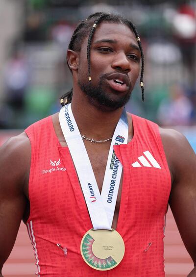 Noah Lyles brilla en campeonato de EE.UU. de atletismo.