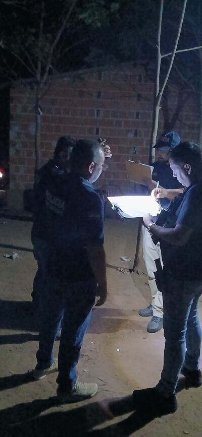 Personal del Departamento Investigación de hecho Punible, Regional de Yby Yaú, personal del Dpto. de Criminalística y Personal de la Comisaria Jurisdiccional 7ª de Yby Yaú y Médico Forense.