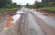 Los baches ya forman parte del paisaje de la ruta Arroyos y Esteros–Tobatí.