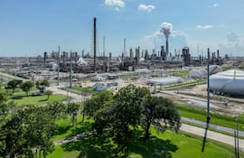 Refinería de petróleo en Houston, Texas.
