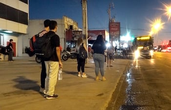 Regulada de buses en Gran Asuncion.