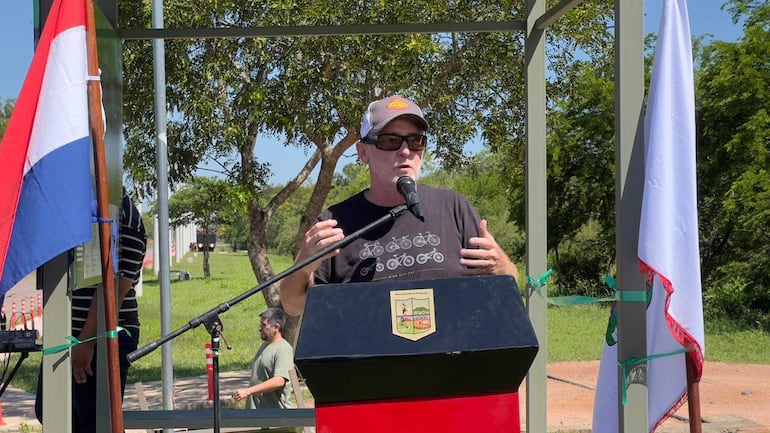 El presidente de la organización Sendas del Paraguay, Jerónimo Bauman.