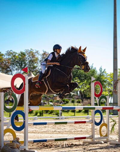 Ana Paula Bezerra, vicecampeona de la categoría 1,10 mts.