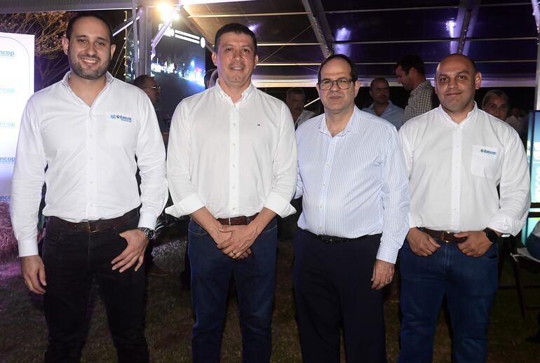 Andrés León, Rubén Sosa, Humberto Orrego y Francisco Riquelme.