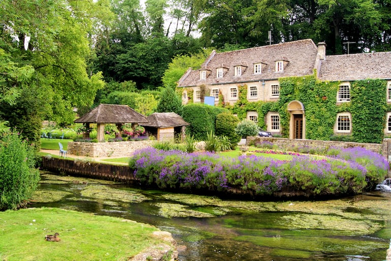 Bibury (Gloucestershire, Cotswolds), Inglaterra.
