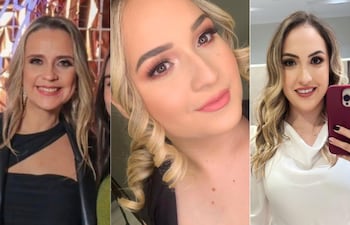 El gobernador Cesar Sosa y su esposa Alejandra Bellenzier; Laura Narváez Martinez; Rossana Sosa y Adela Sosa.