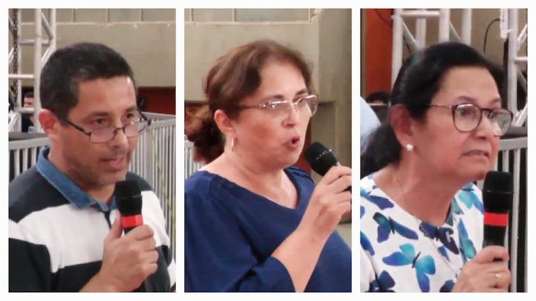  Fernando García, Cecilia Báez y Benita Jara, convencionales.