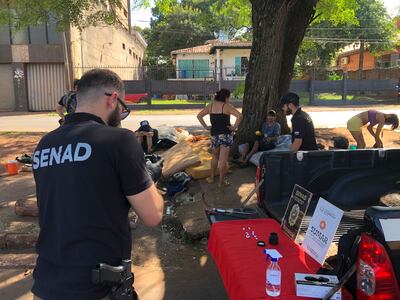 El operativo contra el microtráfico fue en la avenida Alejo García de Ciudad del Este.