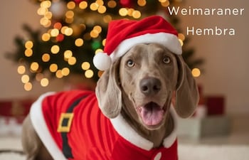 "Florinda" es una weimaraner que busca ser adoptada.