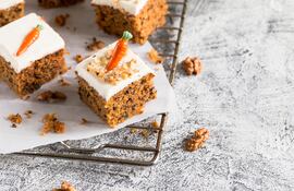 Tarta de zanahoria.