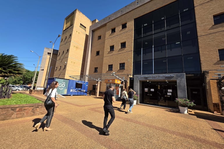 El Juzgado de Primera Instancia de San Lorenzo, donde se hizo la operación anticorrupción.