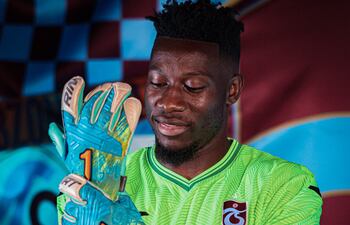 André Onana, portero camerunés cedido por el Manchester United al Trabzonspor de Turquía.